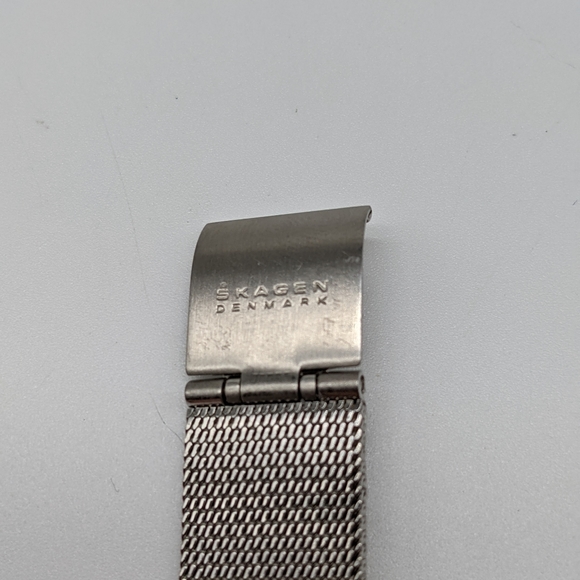 Skagen Crystal Face Watch with Silver-toned Mesh Band - Picture 3 of 4